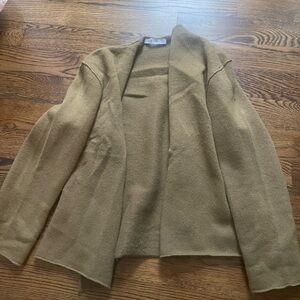 Zara Women's Olive Blazer Cardigan
